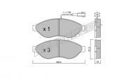 Накладки задни 5SP1289 Samko