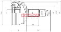 6632 KAMOKA каре външно к-т