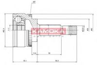 7054 KAMOKA Каре външно к-т