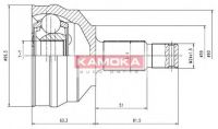 6025 KAMOKA Каре външно к-т